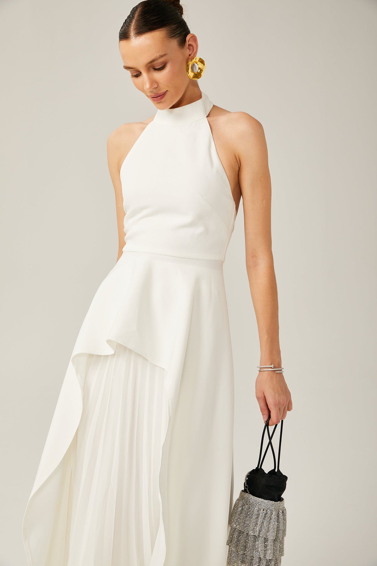 Vestido Candela™: Minimalismo elegante en blanco y negro