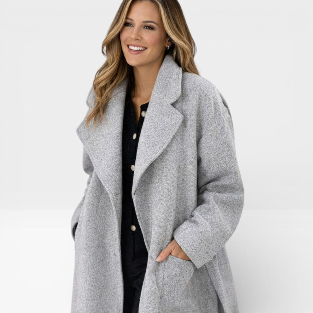 Lorena | Elegante abrigo largo para mujer