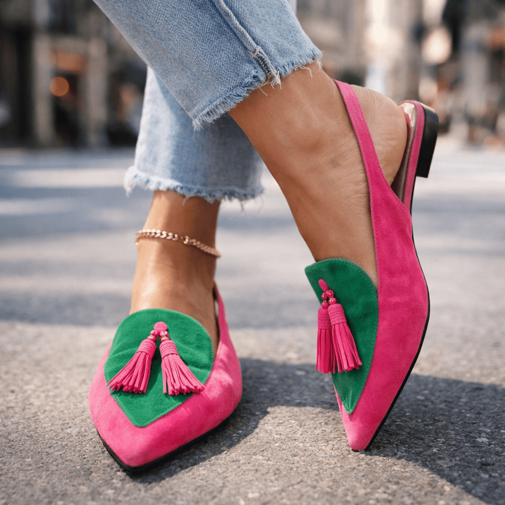 Elisa Sandalias de Tiras con Borlas WESS