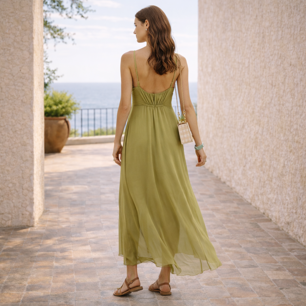 Vestido Milán Verde Oliva WESS