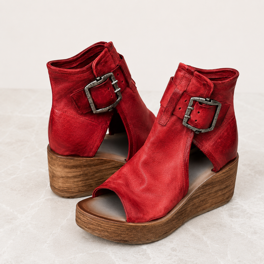 Ginevra Sandalias de Cuña con Hebilla WESS
