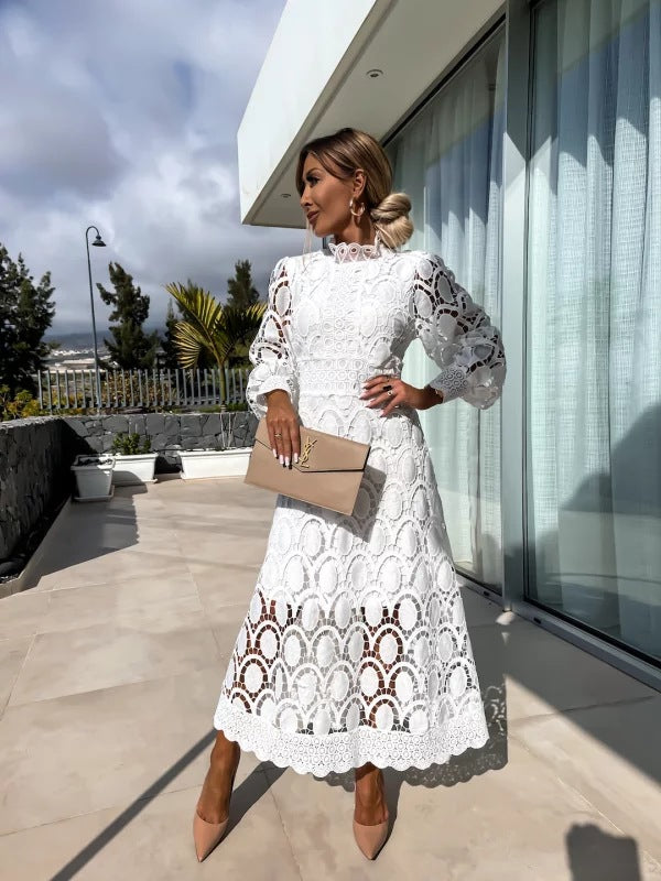 Vestido Noor™: Encaje romántico que irradia elegancia