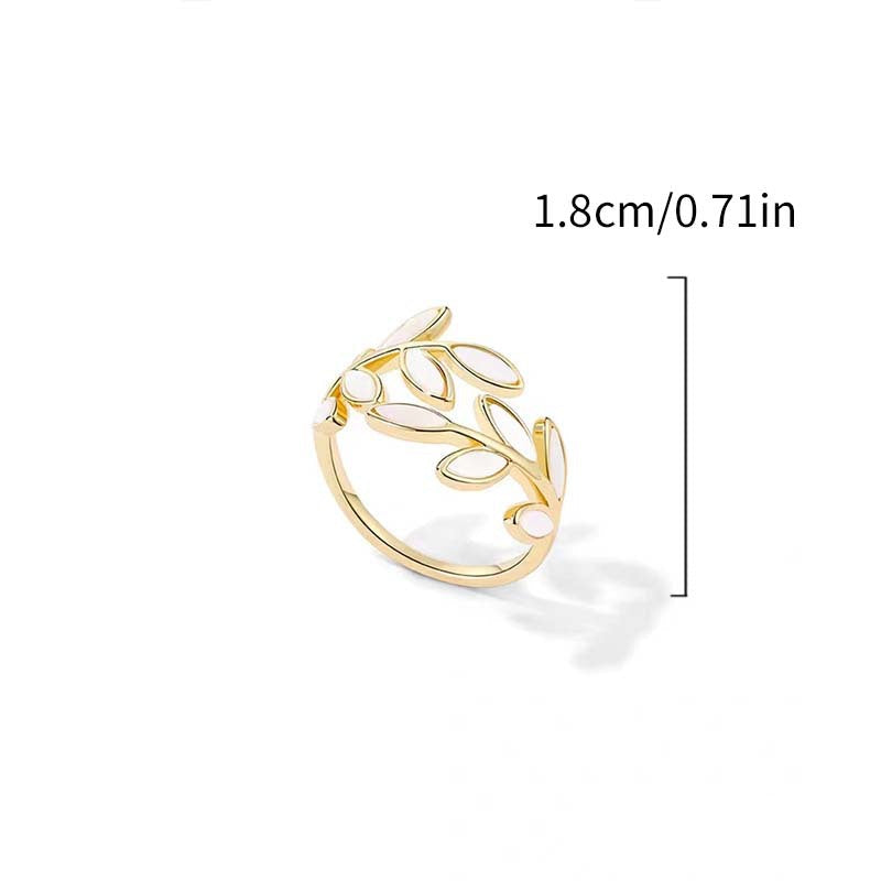 Issabeau Anillo Ajustable de Hojas WESS