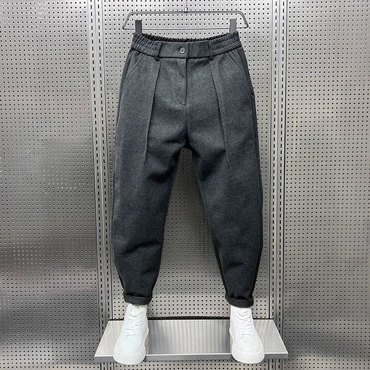 Marcin — Pantalón Melange de Elegancia Contemporánea - WESS SPAIN