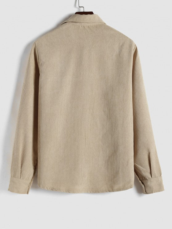 Lucas - CAMISA DE MANGA LARGA PARA HOMBRE CON MEDIO BOTÓN