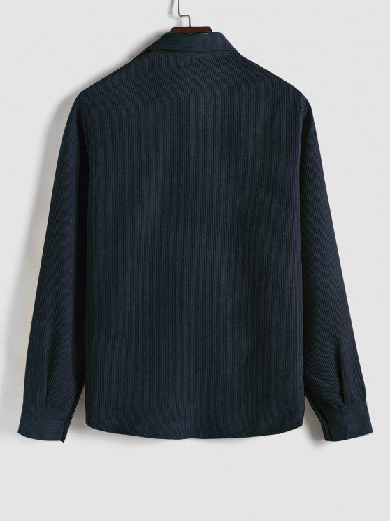 Lucas - CAMISA DE MANGA LARGA PARA HOMBRE CON MEDIO BOTÓN