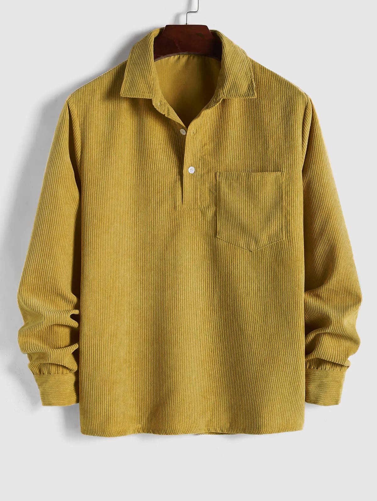 Lucas - CAMISA DE MANGA LARGA PARA HOMBRE CON MEDIO BOTÓN