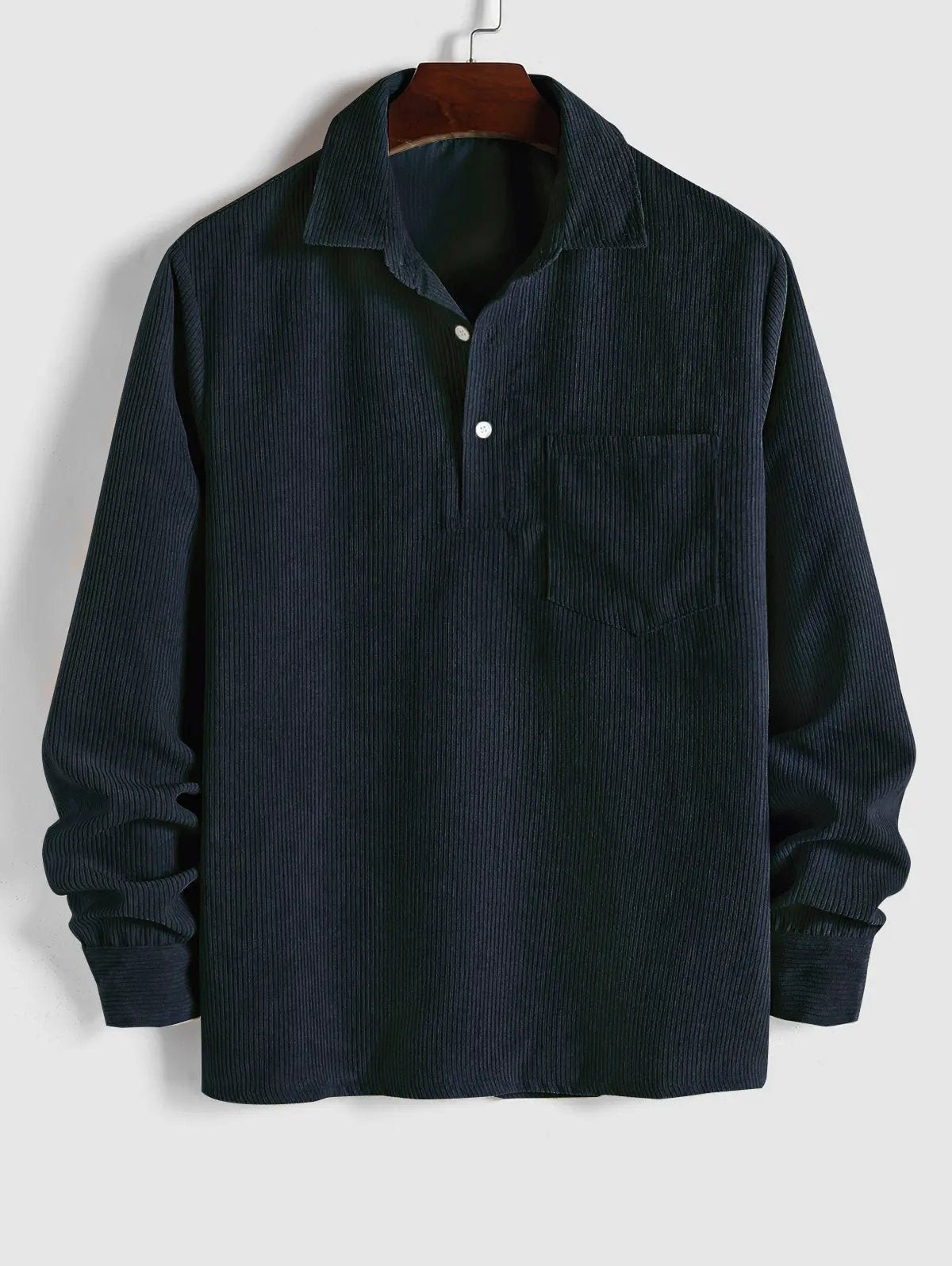 Lucas - CAMISA DE MANGA LARGA PARA HOMBRE CON MEDIO BOTÓN - WESS SPAIN