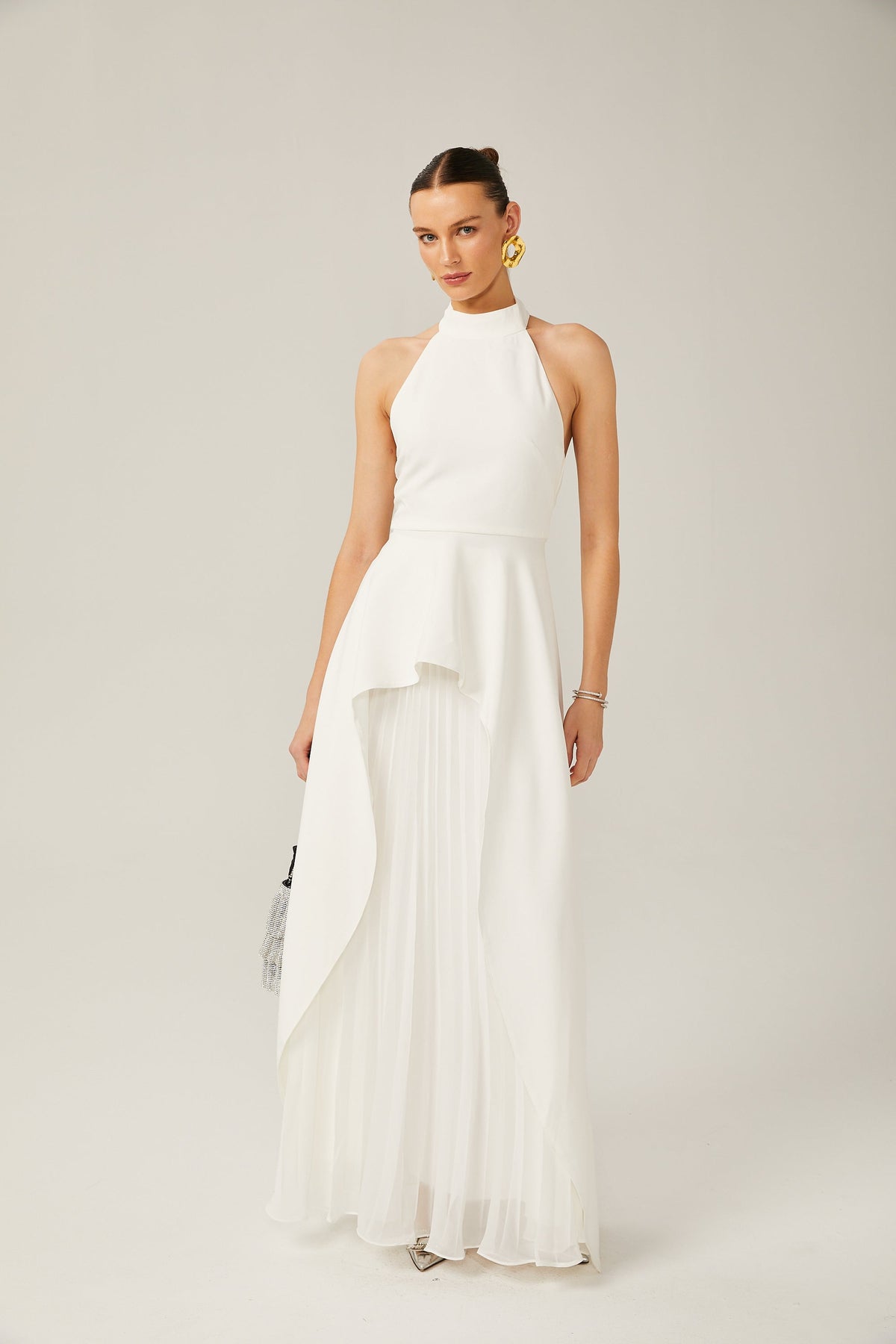 Vestido Candela™: Minimalismo elegante en blanco y negro