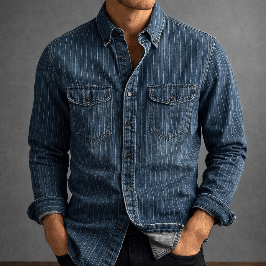 Pedro - CAMISA DE MANGA LARGA A RAYAS PARA HOMBRE - WESS SPAIN