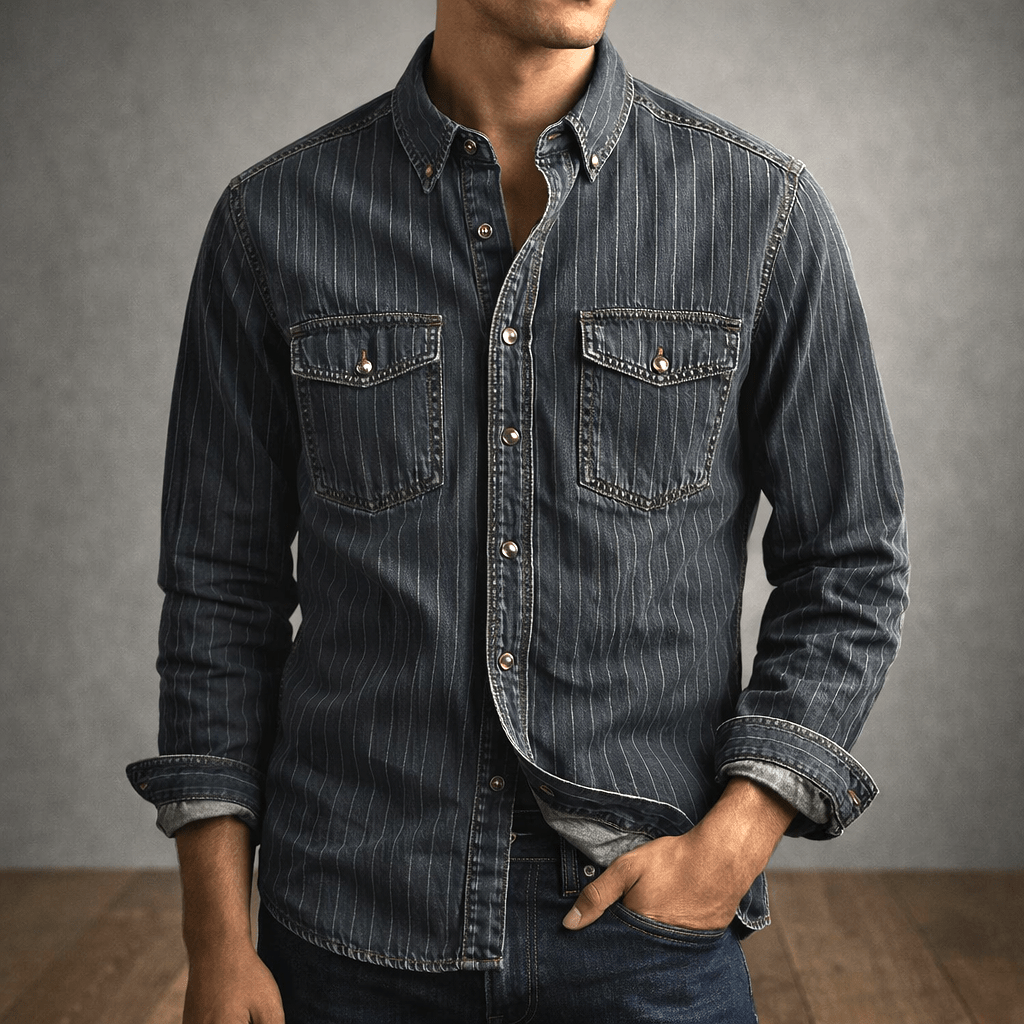 Pedro - CAMISA DE MANGA LARGA A RAYAS PARA HOMBRE - WESS SPAIN