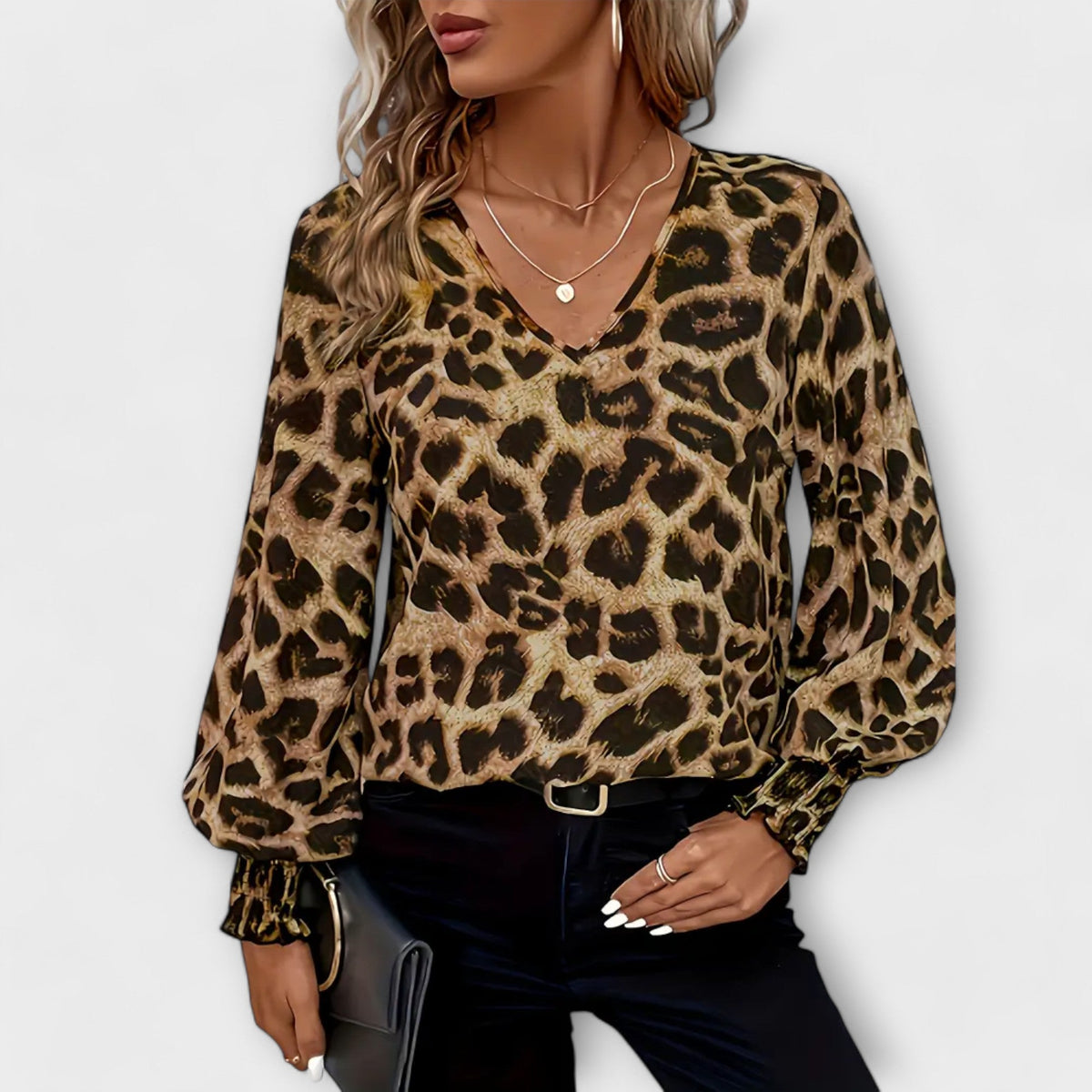 Joana Blusa Estampa de Leopardo WESS