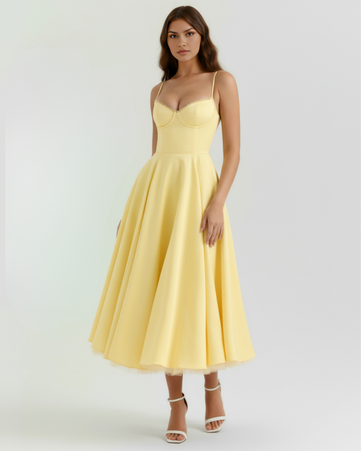 Vestido Selene Amarillo Mantequilla WESS