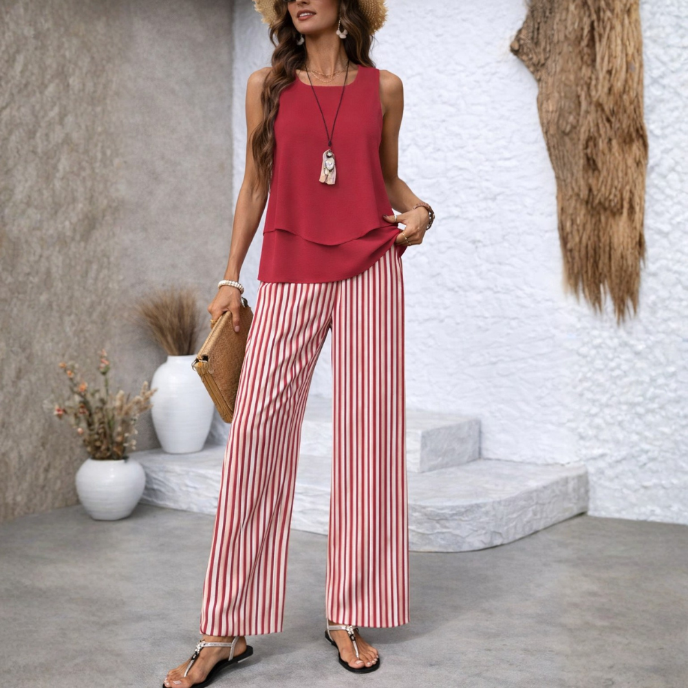 ROSAVIENNE | Conjunto Riviera a rayas WESS