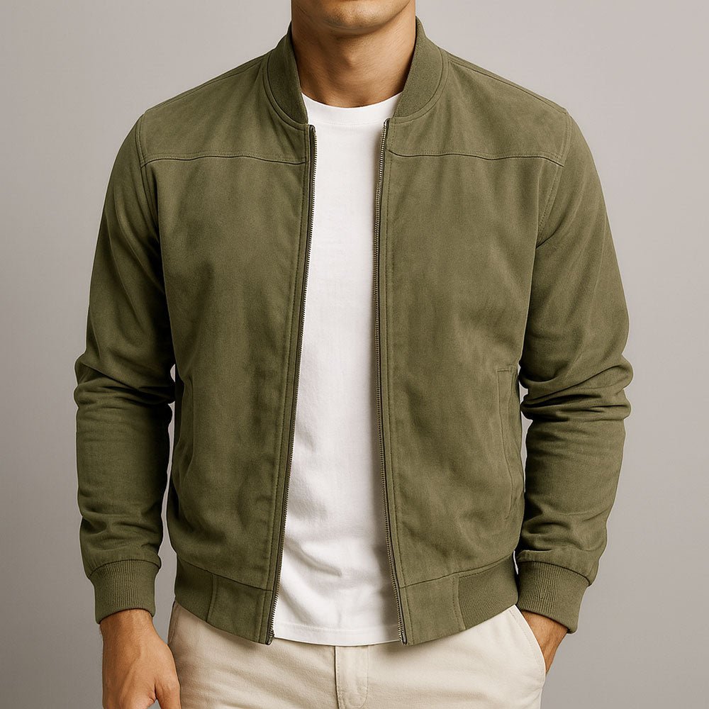 Axel Bomber– Clásica Chaqueta Suede Urbano - WESS SPAIN