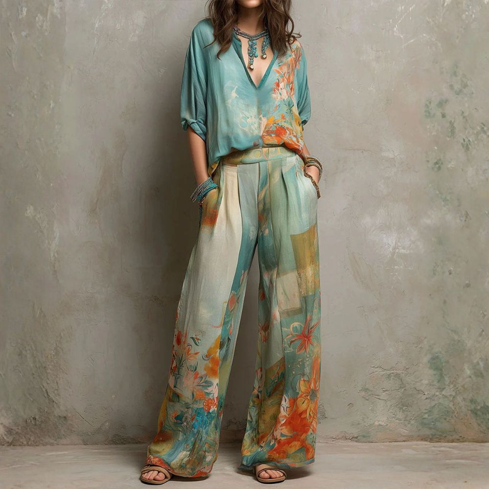 AGATA | Conjunto floral elegante WESS