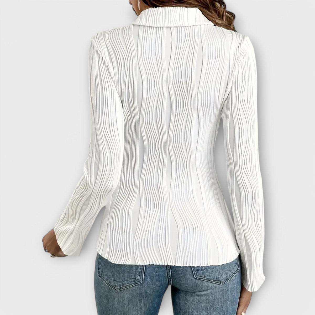 Natalia Blusa Manga Ajustada WESS