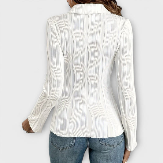 Natalia Blusa Manga Ajustada WESS