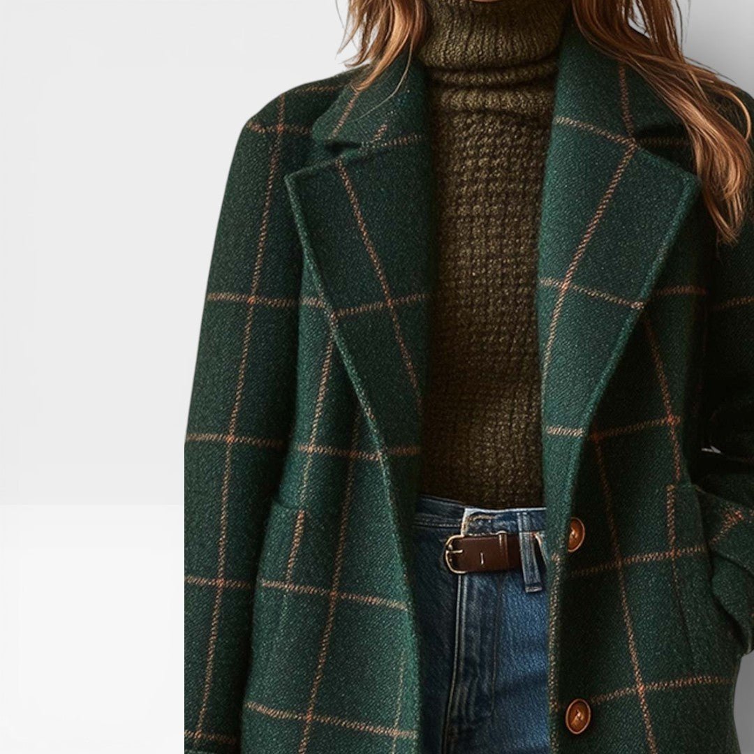 Elena – Abrigo Classic Check - WESS SPAIN