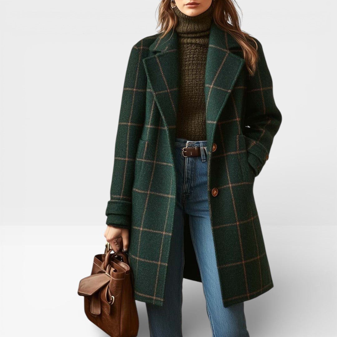 Elena – Abrigo Classic Check - WESS SPAIN