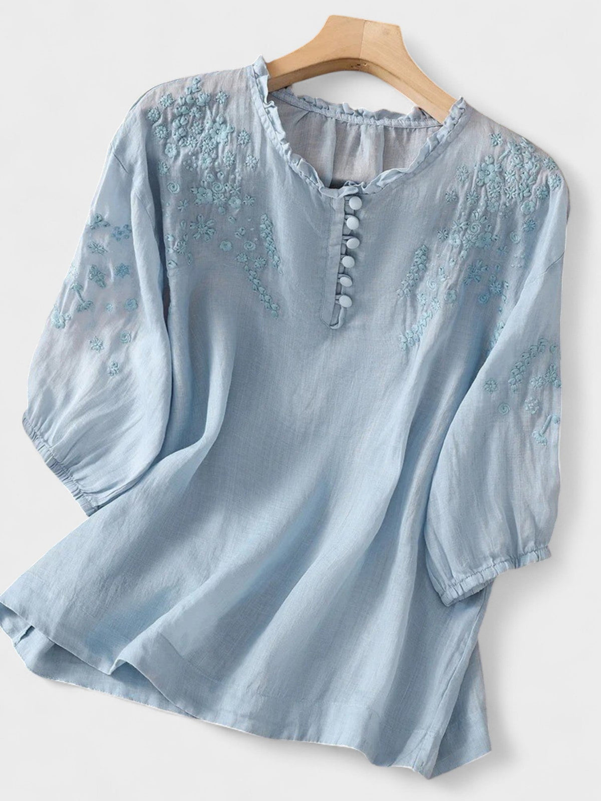 Cassiana Blusa de Algodón y Lino WESS