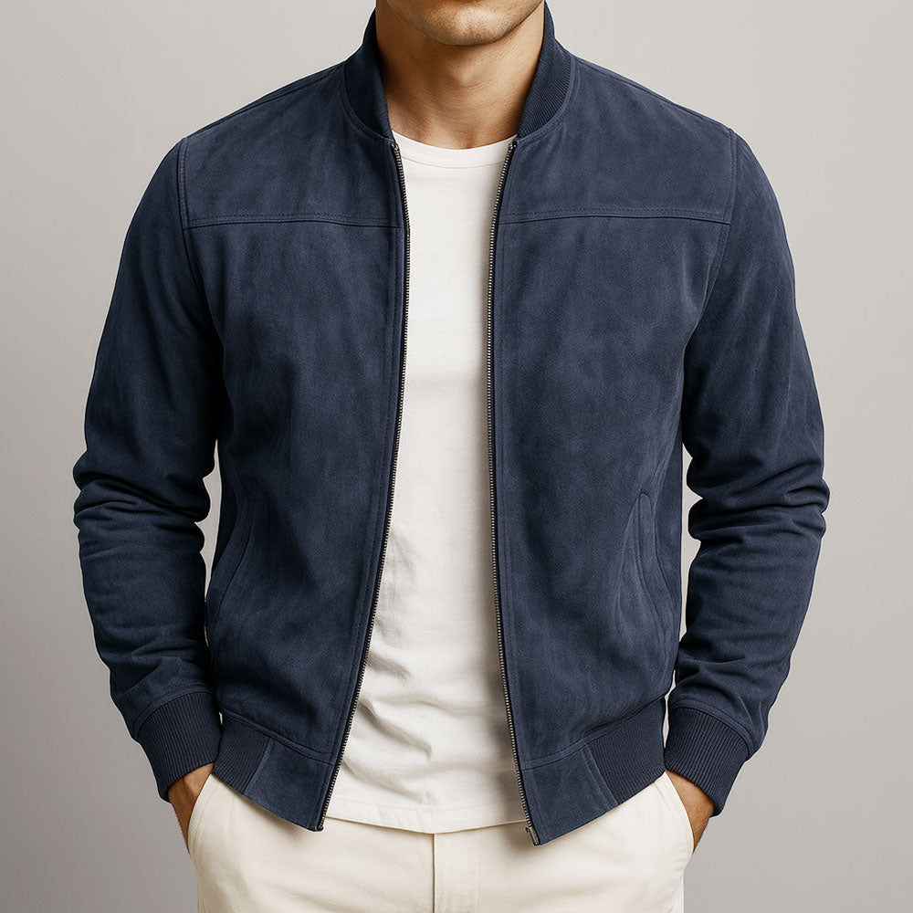 Axel Bomber– Clásica Chaqueta Suede Urbano - WESS SPAIN