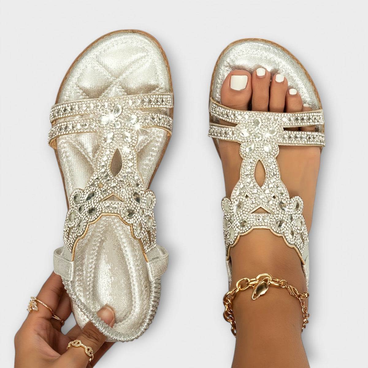 Sandália Boho Crystal WESS