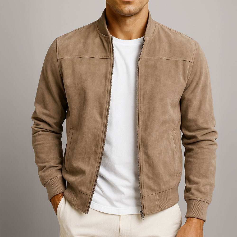 Axel Bomber– Clásica Chaqueta Suede Urbano - WESS SPAIN