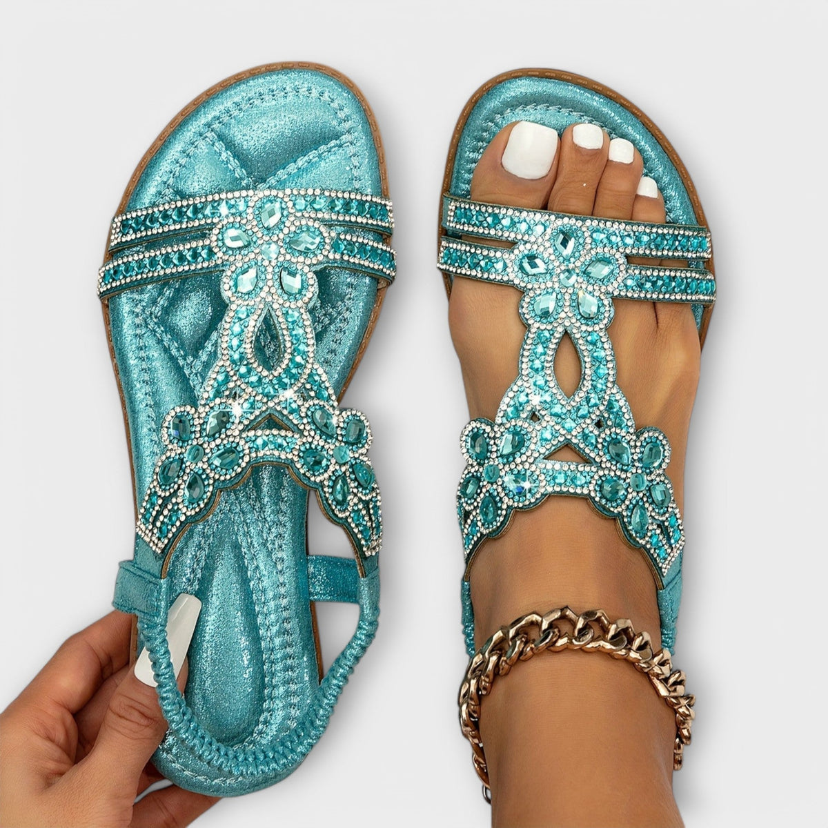 Sandália Boho Crystal WESS