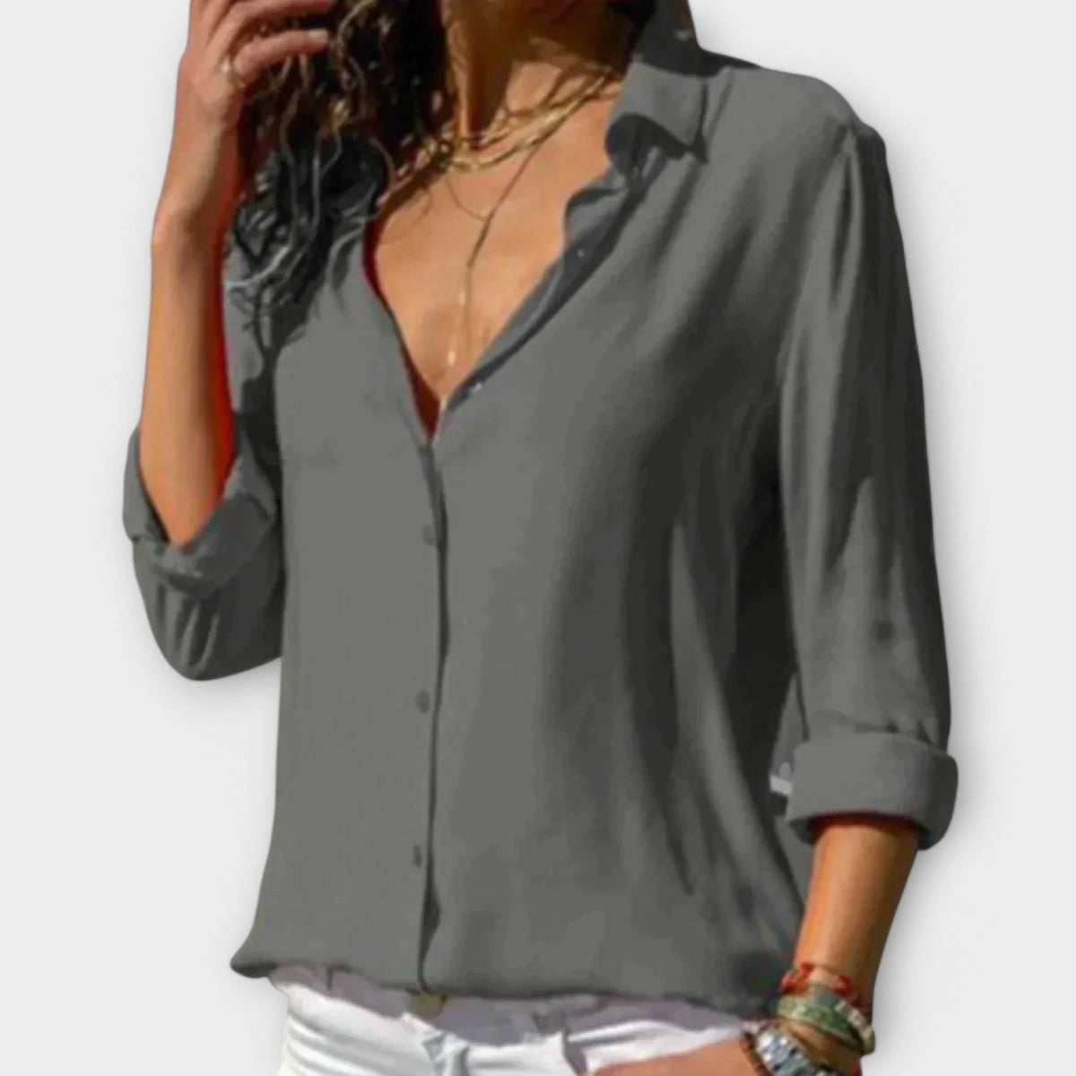 Elara Blusa Abierta Elegante WESS