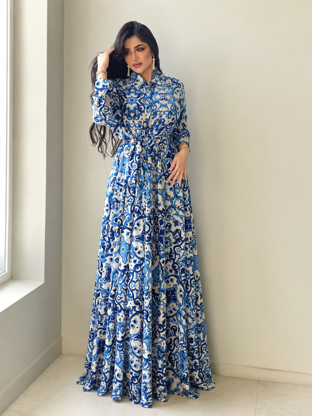 Vestido Amira™ | Elegancia floral mediterránea para brillar en cualquier ocasión