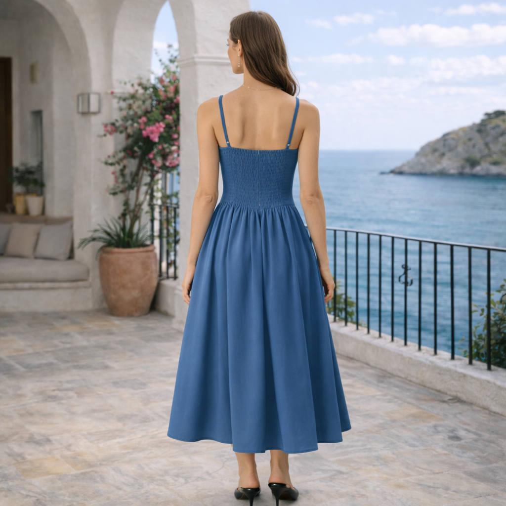 Vestido Navy Silueta Corsé WESS