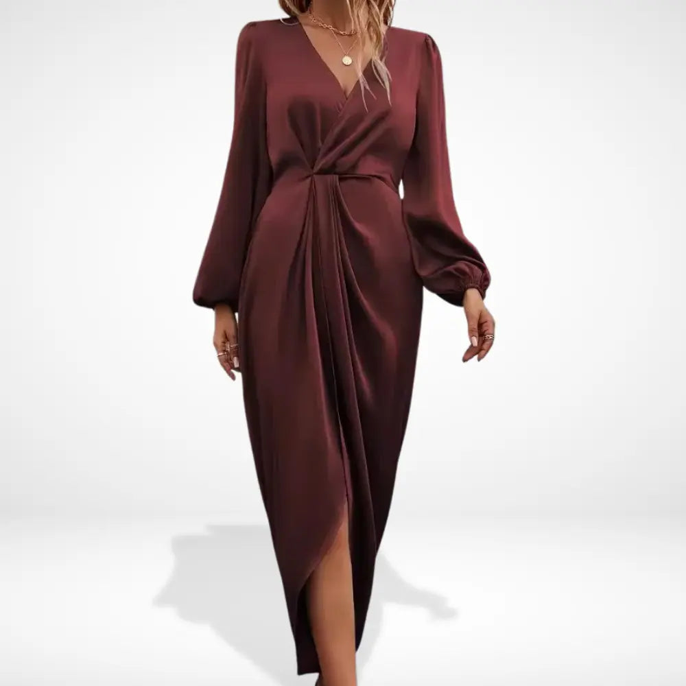 Vestido Martina™ | Elegante vestido de noche midi con drapeado central
