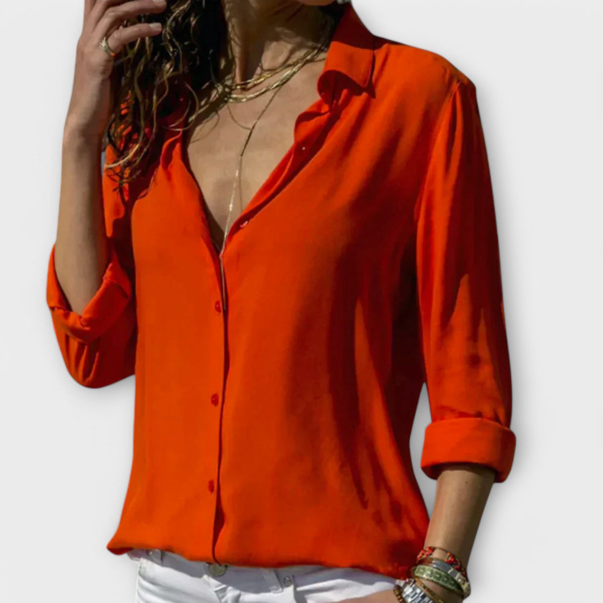 Elara Blusa Abierta Elegante WESS
