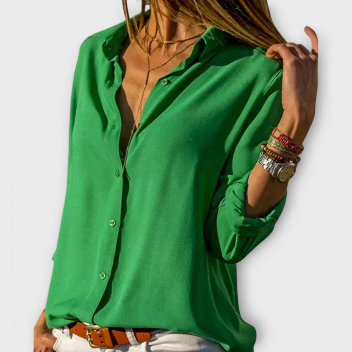 Elara Blusa Abierta Elegante WESS