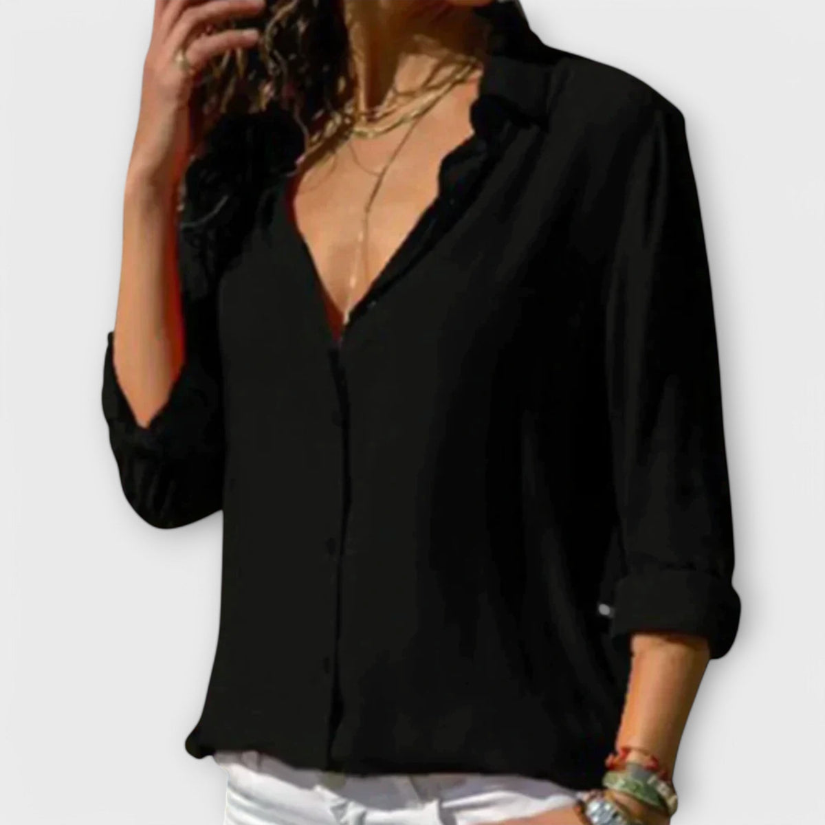 Elara Blusa Abierta Elegante WESS