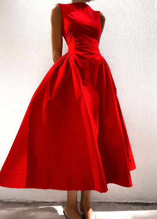 Vestido Loreto Elegancia eterna en rojo WESS