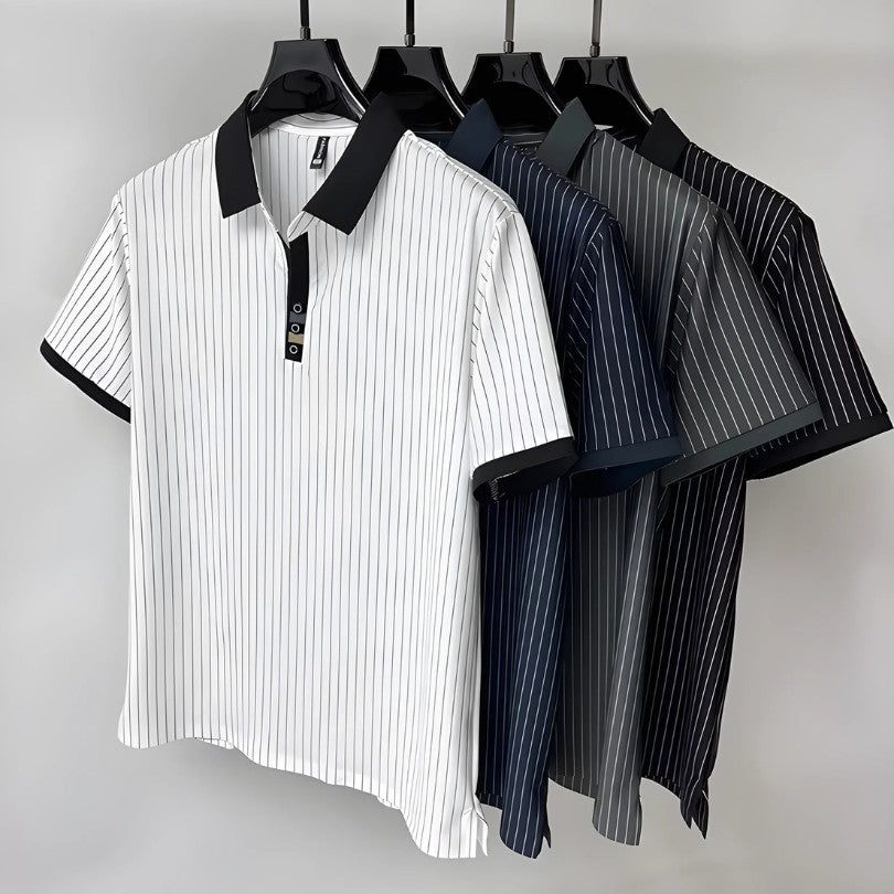 Antonio - POLO DE RAYAS REFINADO