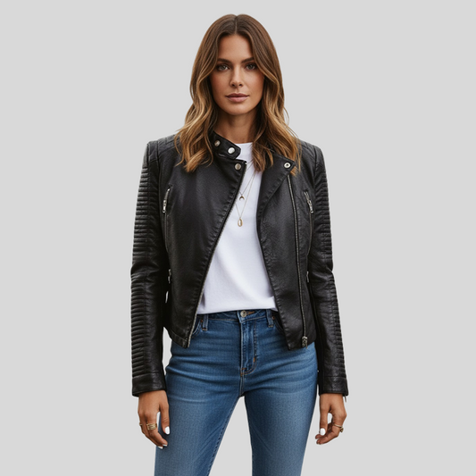 SANTANA - Elegante chaqueta de cuero