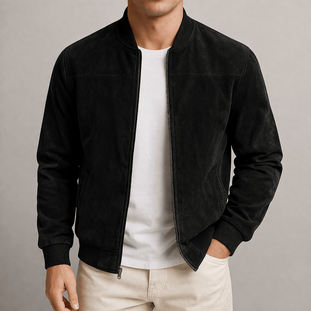 Axel Bomber– Clásica Chaqueta Suede Urbano - WESS SPAIN