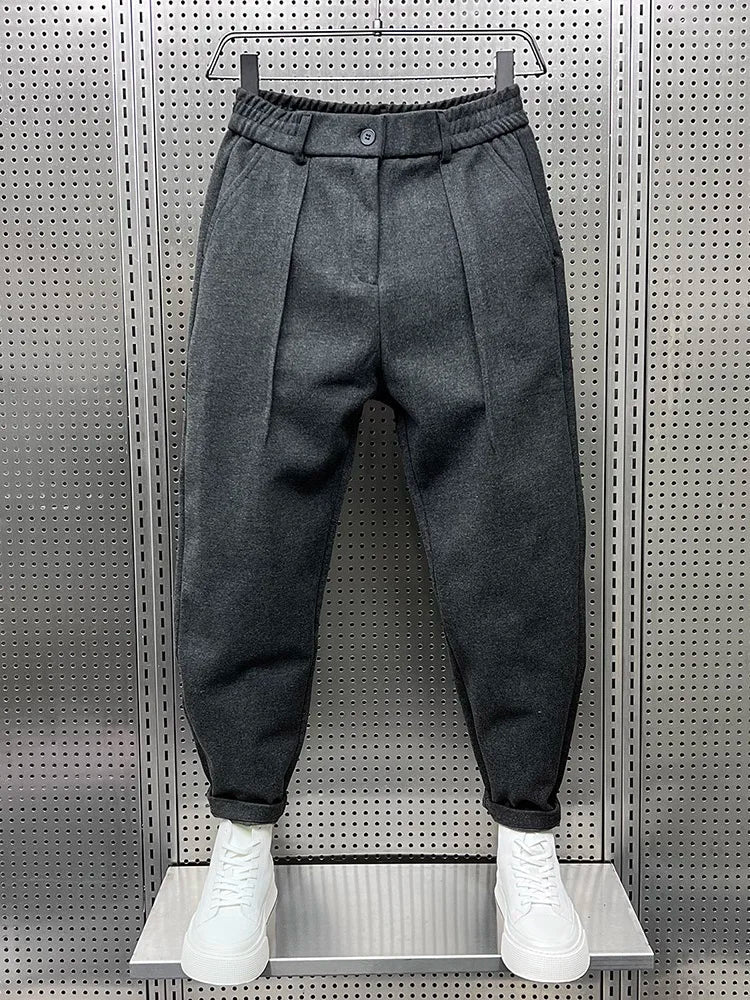 Marcin — Pantalón Melange de Elegancia Contemporánea - WESS SPAIN