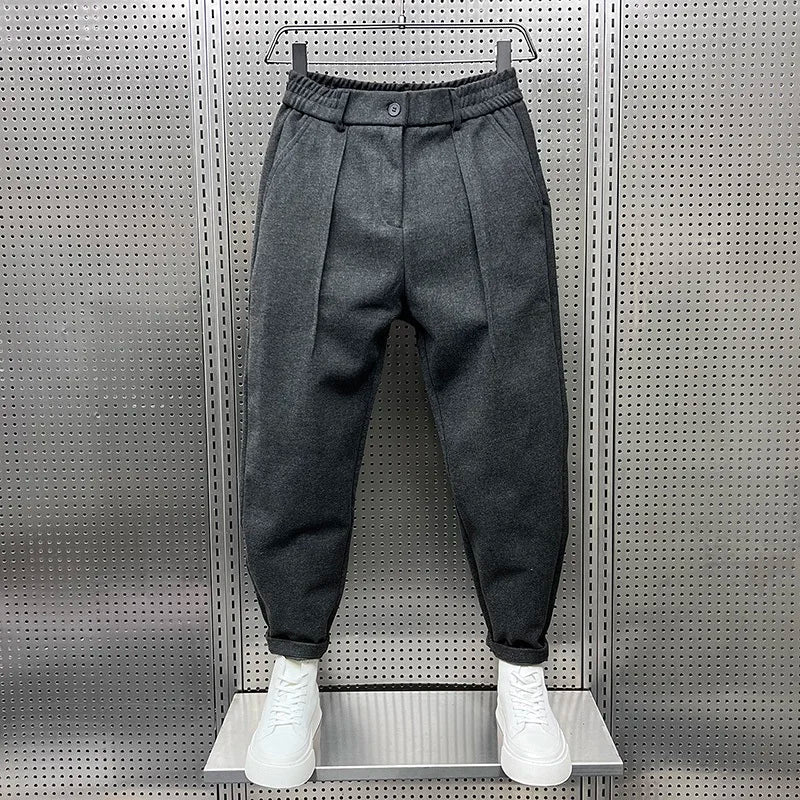 Marcin — Pantalón Melange de Elegancia Contemporánea - WESS SPAIN