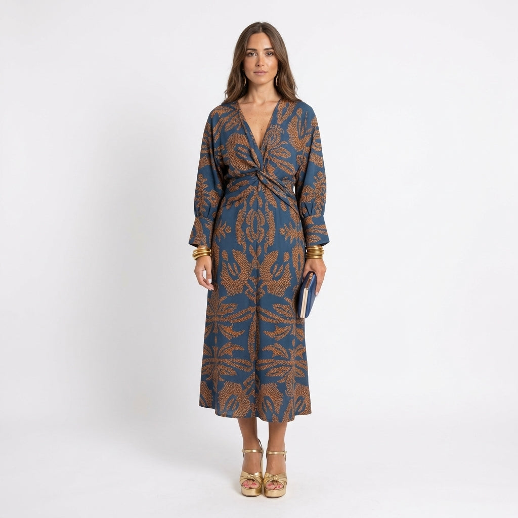 Vestido Selma™: Elegante vestido midi para mujer