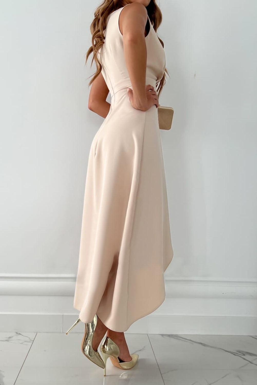 Vestido Mandy™ Midi Envolvente con Escote en V - Elegante y favorecedor
