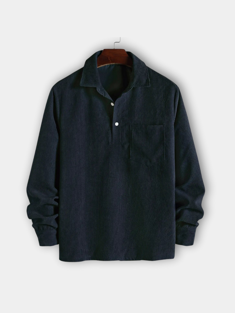 Lucas - CAMISA DE MANGA LARGA PARA HOMBRE CON MEDIO BOTÓN