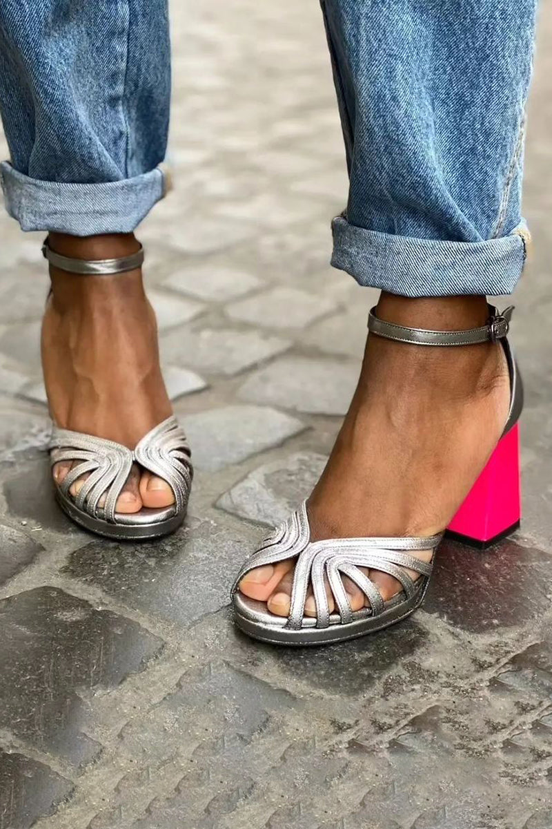 Sandalias Tacón de Bloque WESS