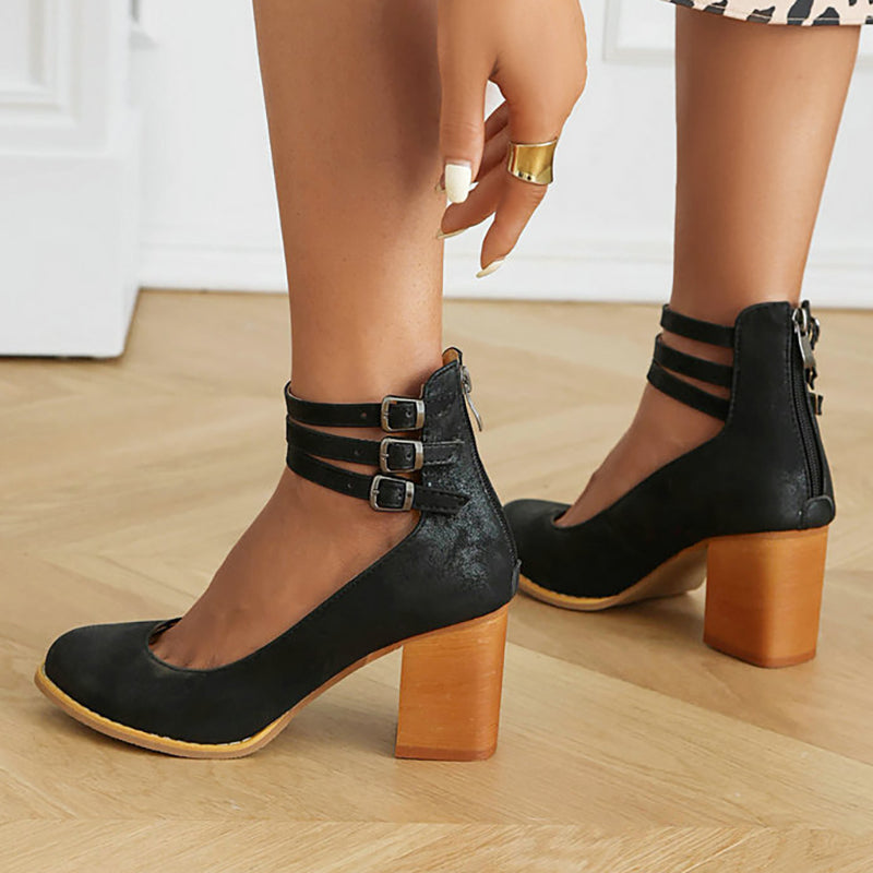 Sandalias Lisas Tira al Tobillo WESS
