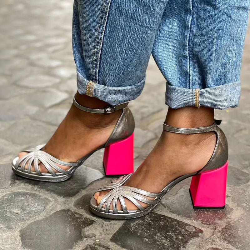 Sandalias Tacón de Bloque WESS