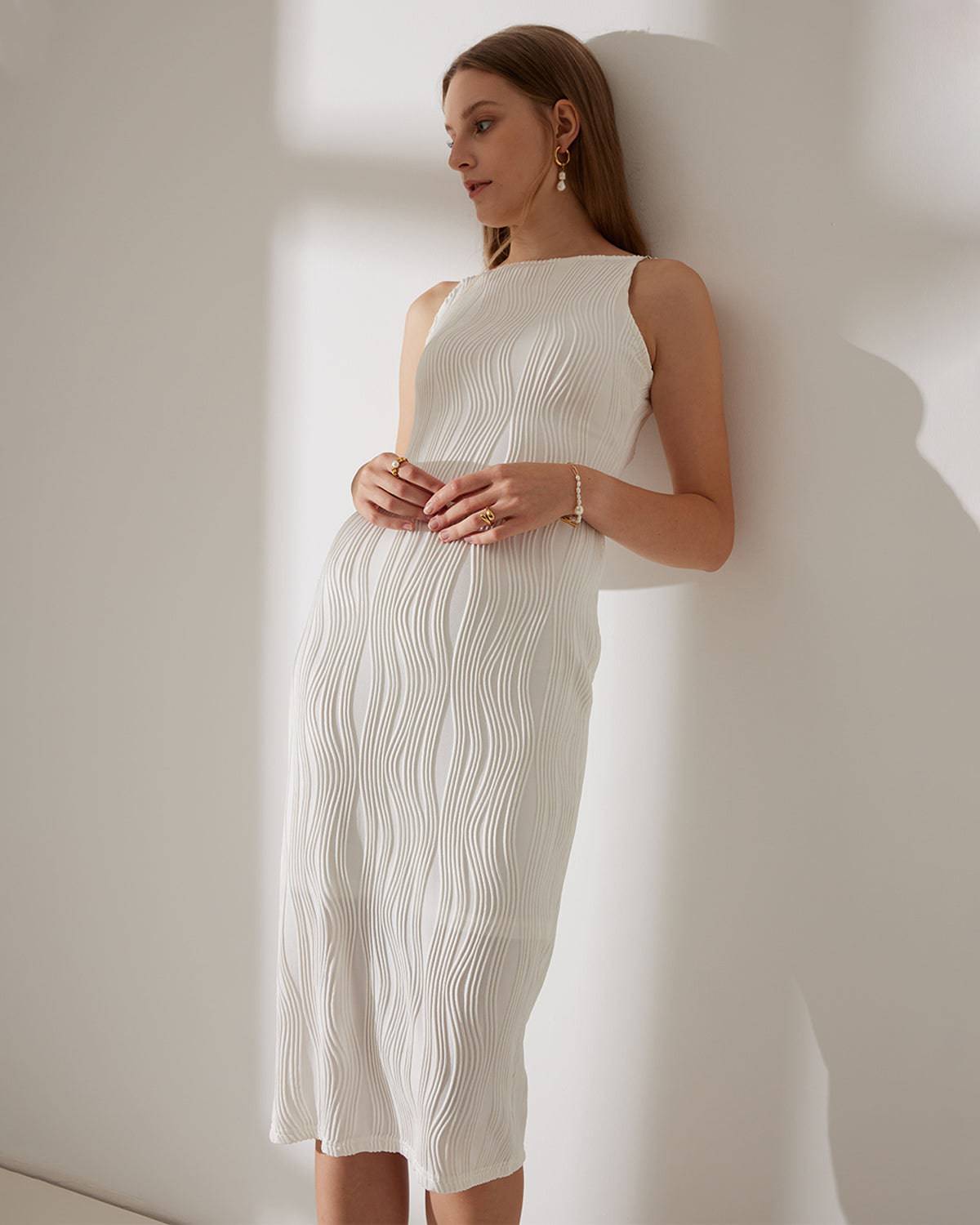 Vestido Laura™: Elegancia sutil y textura sofisticada