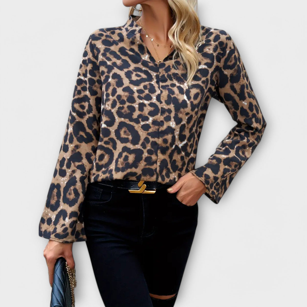 Catarina Blusa Casual Leopardo WESS